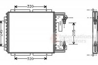 VAN WEZEL 43005187 -  Конденсатор, кондиционер